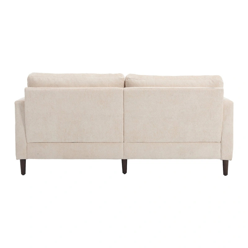 Modern Chenille Fabric Loveseat, 2-Seat Upholstered Loveseat Sofa