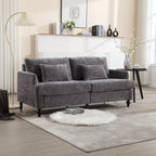 Modern Chenille Fabric Loveseat, 2-Seat Upholstered Loveseat Sofa