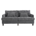 Modern Chenille Fabric Loveseat, 2-Seat Upholstered Loveseat Sofa