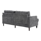 Modern Chenille Fabric Loveseat, 2-Seat Upholstered Loveseat Sofa