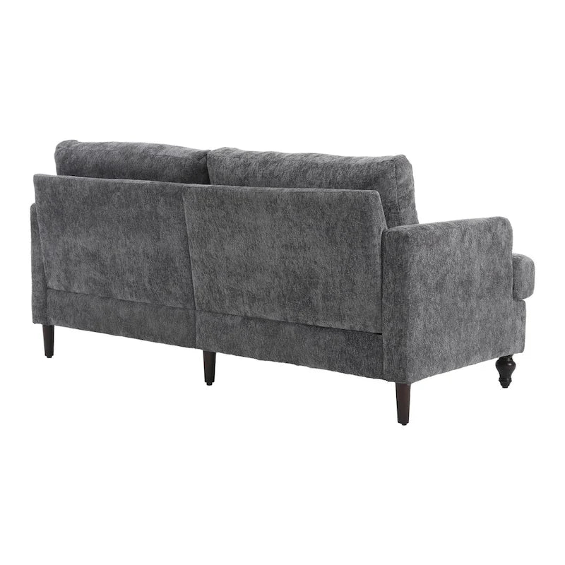 Modern Chenille Fabric Loveseat, 2-Seat Upholstered Loveseat Sofa