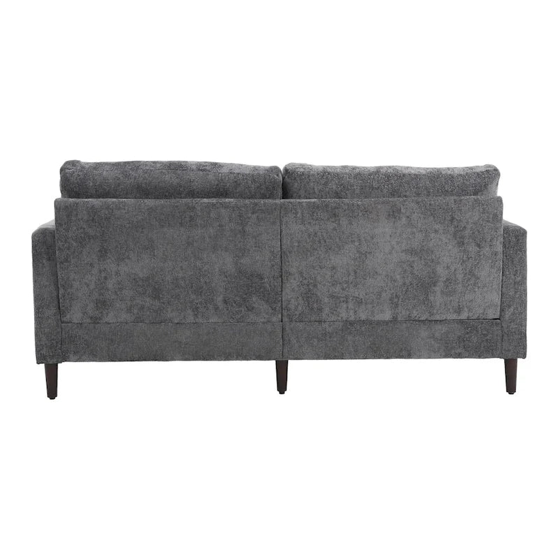 Modern Chenille Fabric Loveseat, 2-Seat Upholstered Loveseat Sofa