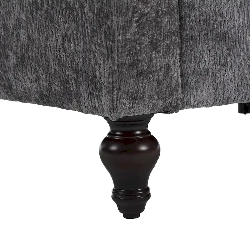 Modern Chenille Fabric Loveseat, 2-Seat Upholstered Loveseat Sofa