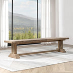 Dita Reclaimed Pine Wood Bench by Kosas Home