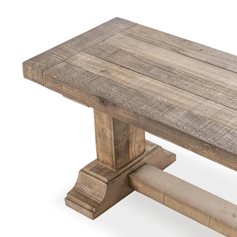 Dita Reclaimed Pine Wood Bench by Kosas Home