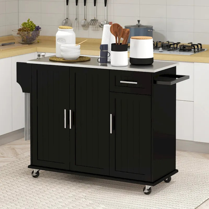 Kitchen Island With Storage(no include stool)