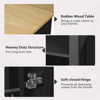 47 Inch Kitchen Island With Extendable Dining Table(no include stool)