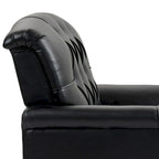 Tufted Accent Chair Vegan Leather Armchair for Living Room