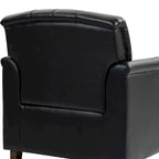 Tufted Accent Chair Vegan Leather Armchair for Living Room