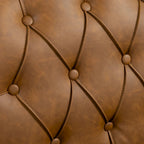 Tufted Accent Chair Vegan Leather Armchair for Living Room