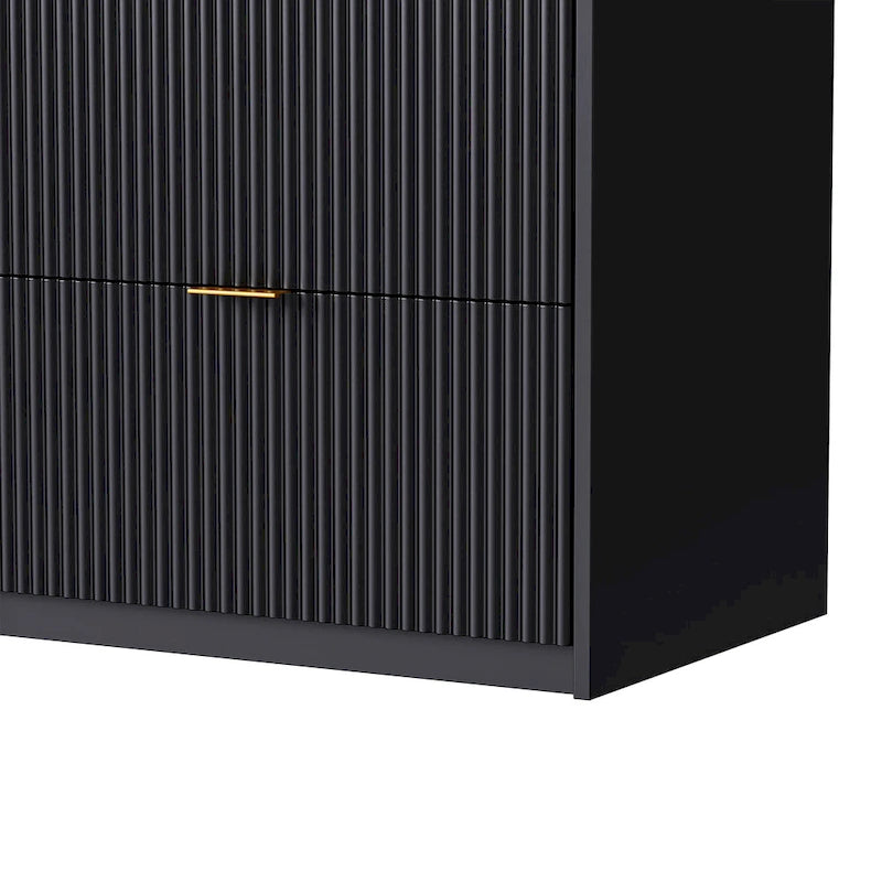 Large Entertainment Wall Unit w/ Large Storage Wall Mounted TV Stand w/ Open Bookshelf Media Cabinet for TVs Up to 70