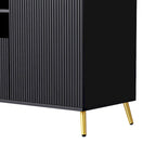 Large Entertainment Wall Unit w/ Large Storage Wall Mounted TV Stand w/ Open Bookshelf Media Cabinet for TVs Up to 70