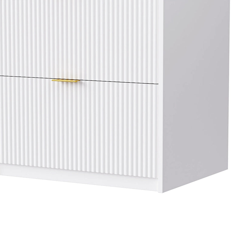 Large Entertainment Wall Unit w/ Large Storage Wall Mounted TV Stand w/ Open Bookshelf Media Cabinet for TVs Up to 70