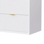 Large Entertainment Wall Unit w/ Large Storage Wall Mounted TV Stand w/ Open Bookshelf Media Cabinet for TVs Up to 70