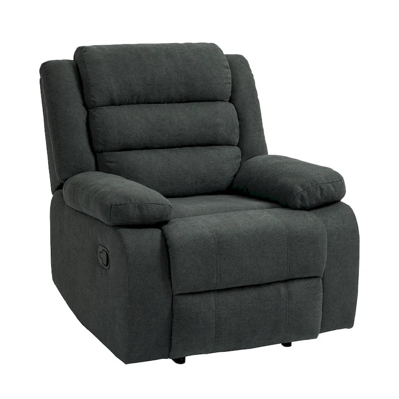 Modern 36 W Cotton/ Corduroy Push Back Manual Recliner Chair