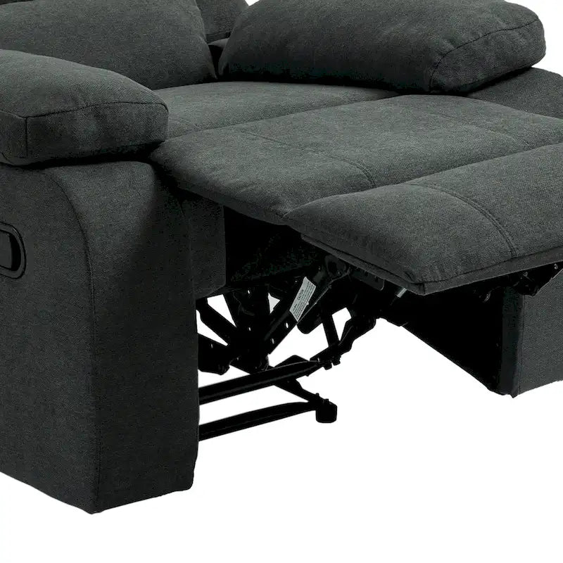 Modern 36 W Cotton/ Corduroy Push Back Manual Recliner Chair
