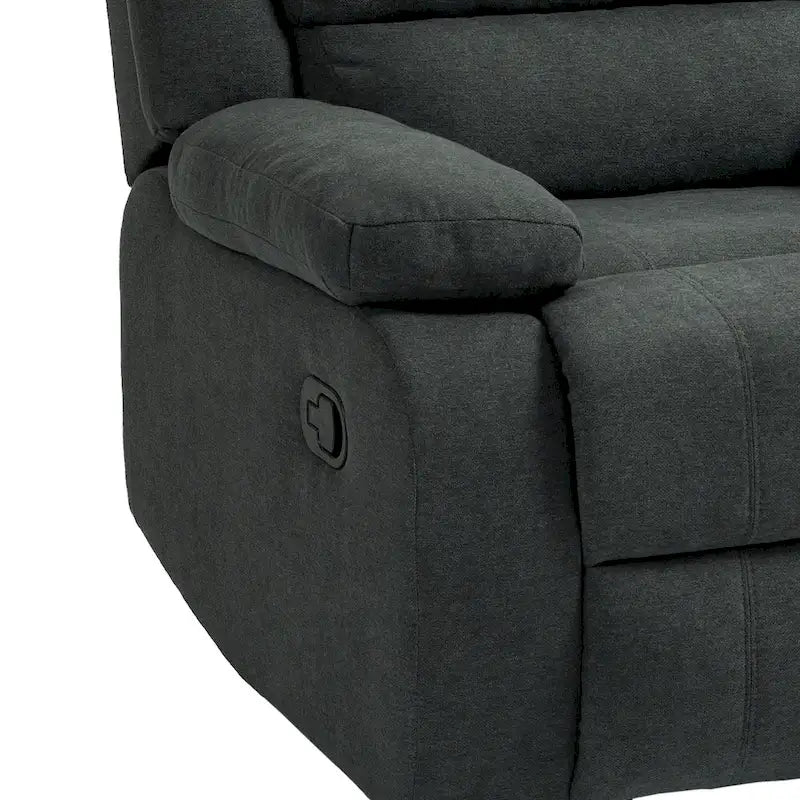 Modern 36 W Cotton/ Corduroy Push Back Manual Recliner Chair