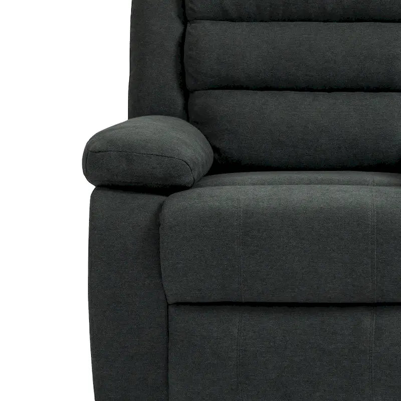 Modern 36 W Cotton/ Corduroy Push Back Manual Recliner Chair