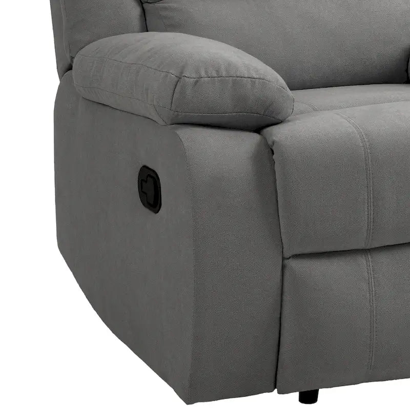 Modern 36 W Cotton/ Corduroy Push Back Manual Recliner Chair
