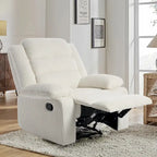 Modern 36 W Cotton/ Corduroy Push Back Manual Recliner Chair