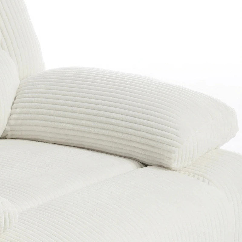 Modern 36 W Cotton/ Corduroy Push Back Manual Recliner Chair