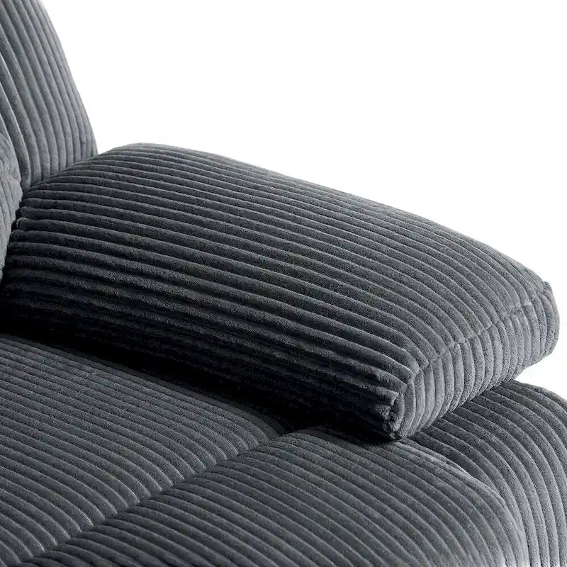 Modern 36 W Cotton/ Corduroy Push Back Manual Recliner Chair