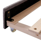 Full Teddy Fleece Daybed with Trundle and LED Lights