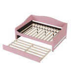 Full Teddy Fleece Daybed with Trundle and LED Lights