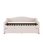 Full Teddy Fleece Daybed with Trundle and LED Lights