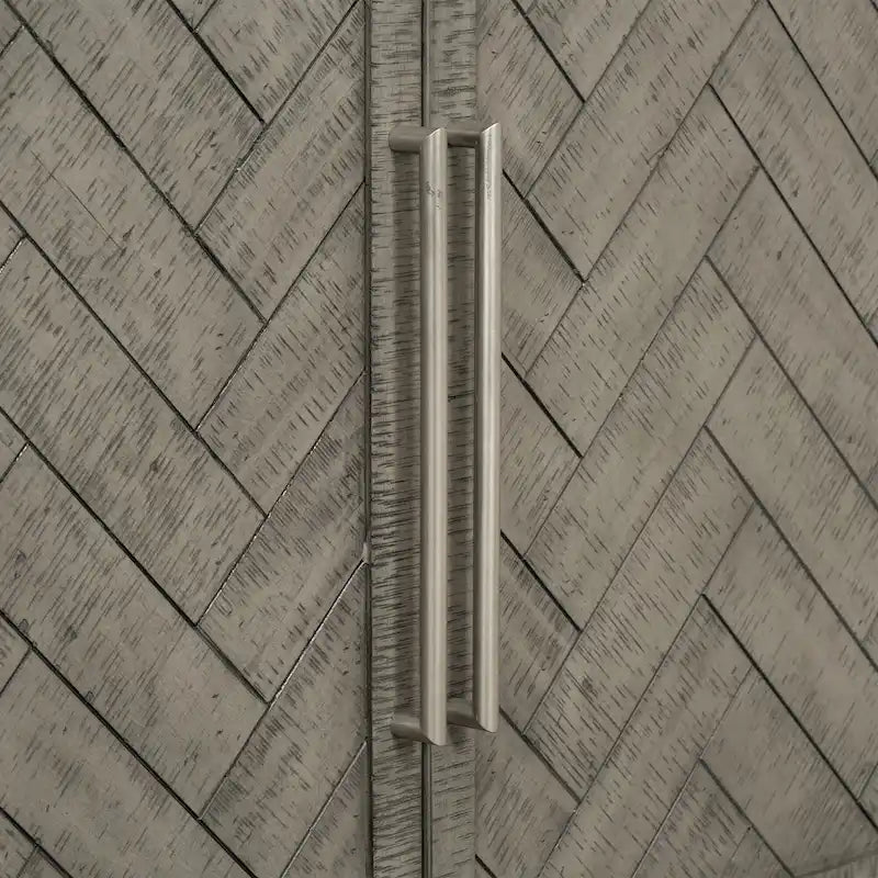 Traditional Storage Cabinet with Adjustable Shelves and Three Doors for Living Rooms, Entrance and Study Rooms