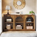 63-Inch Farmhouse Console Table with 3 Tier Storage for Entryway, Living Room - 11.81D x 62.99W x 31.5H