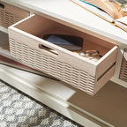 SAFAVIEH Salime 3-Drawer Bottom Shelf Storage Bench - 47.3 W x 15 L x 19 H - 47Wx15Dx19H
