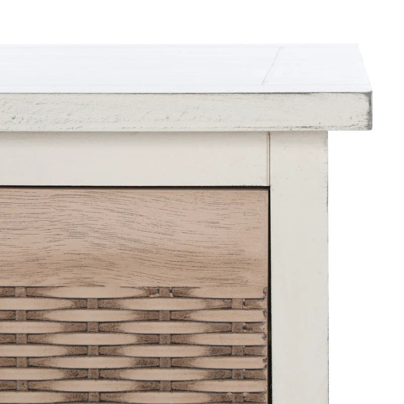 SAFAVIEH Salime 3-Drawer Bottom Shelf Storage Bench - 47.3 W x 15 L x 19 H - 47Wx15Dx19H