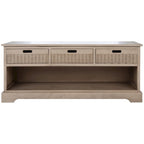 SAFAVIEH Salime 3-Drawer Bottom Shelf Storage Bench - 47.3 W x 15 L x 19 H - 47Wx15Dx19H