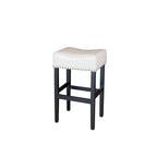 Lisette 30-inch Backless Leather Bar Stool (Set of 2) by Christopher Knight Home