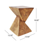 Tess Outdoor Lightweight Concrete Accent Table by Christopher Knight Home