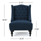 Christopher Knight Home Toddman Tufted High-Back Club Chair - 27.25 L x 33.75 W x 38.50 H