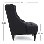 Christopher Knight Home Toddman Tufted High-Back Club Chair - 27.25 L x 33.75 W x 38.50 H