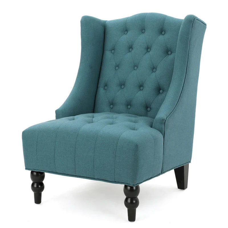 Christopher Knight Home Toddman Tufted High-Back Club Chair - 27.25 L x 33.75 W x 38.50 H