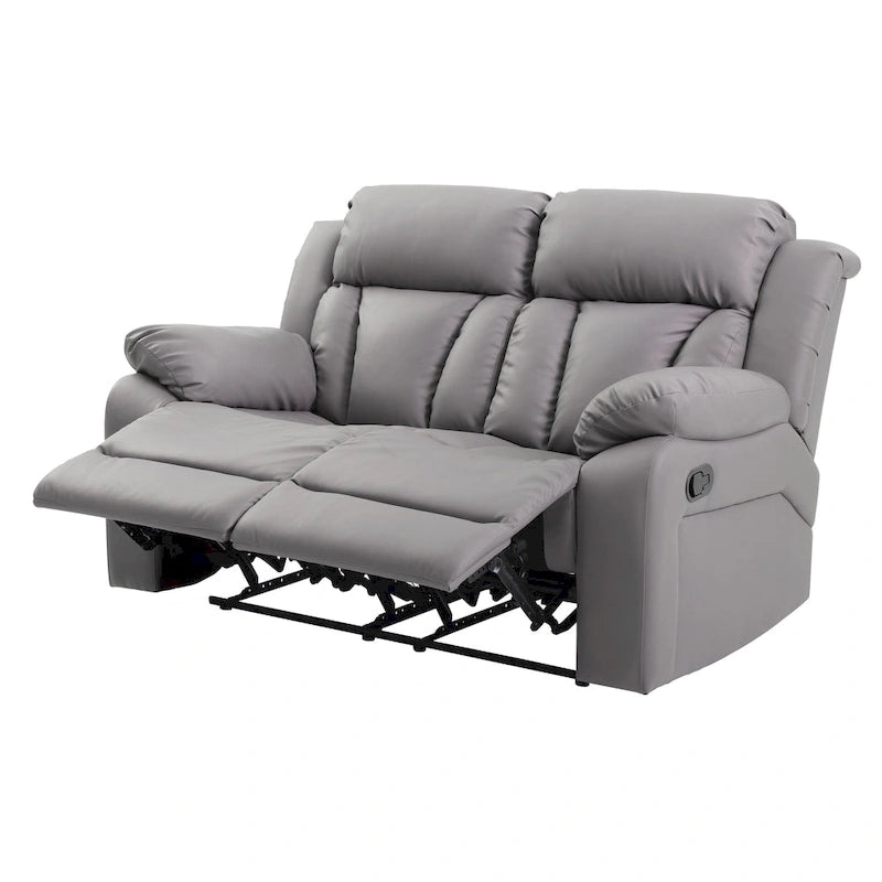 Daria Faux Leather Reclining Loveseat