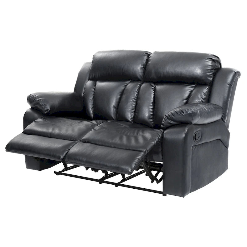Daria Faux Leather Reclining Loveseat