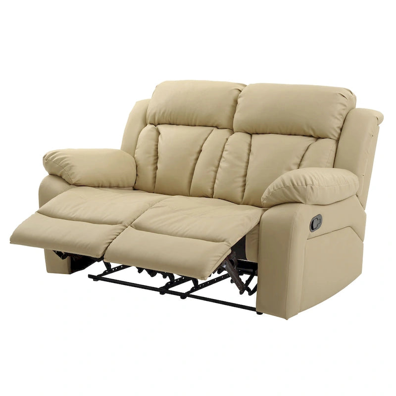 Daria Faux Leather Reclining Loveseat