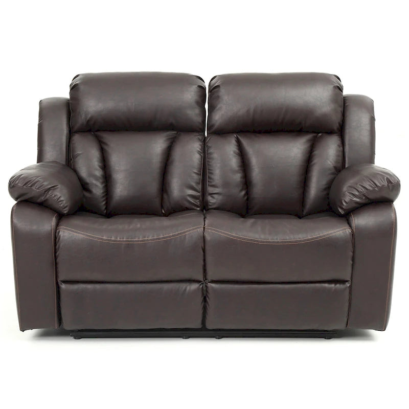 Daria Faux Leather Reclining Loveseat