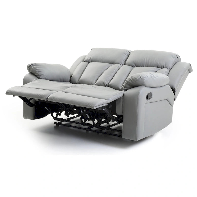Daria Faux Leather Reclining Loveseat