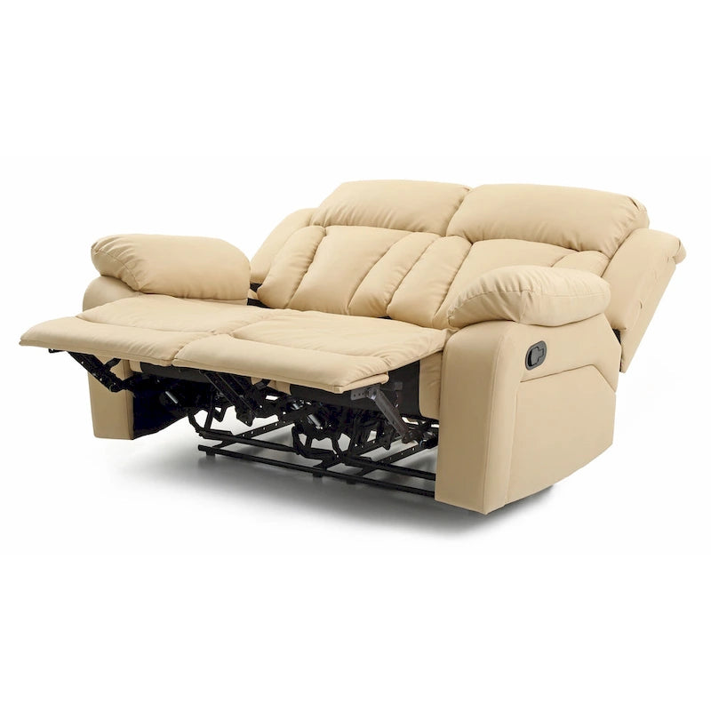 Daria Faux Leather Reclining Loveseat