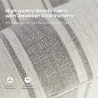 Pancy Traditional Swivel Armchair with Jacobean Strip Pattern by HOLALA HOME