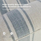 Pancy Traditional Swivel Armchair with Jacobean Strip Pattern by HOLALA HOME