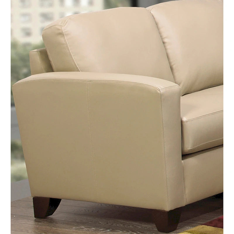 Bryce Italian Top Grain Leather Sofa Chairs Set