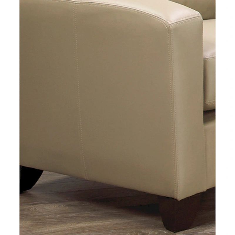 Bryce Italian Top Grain Leather Sofa Chairs Set