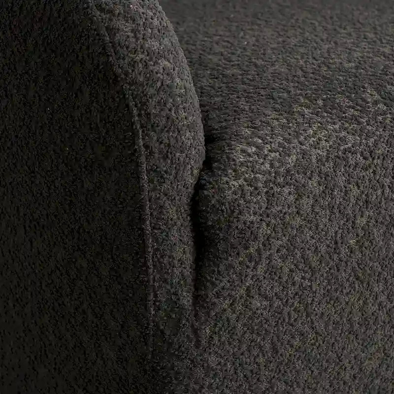 KINWELL 32W Boucle Upholstered Swivel Barrel Accent Armchair